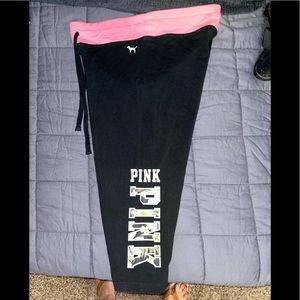 PINK yoga leggings size Large.